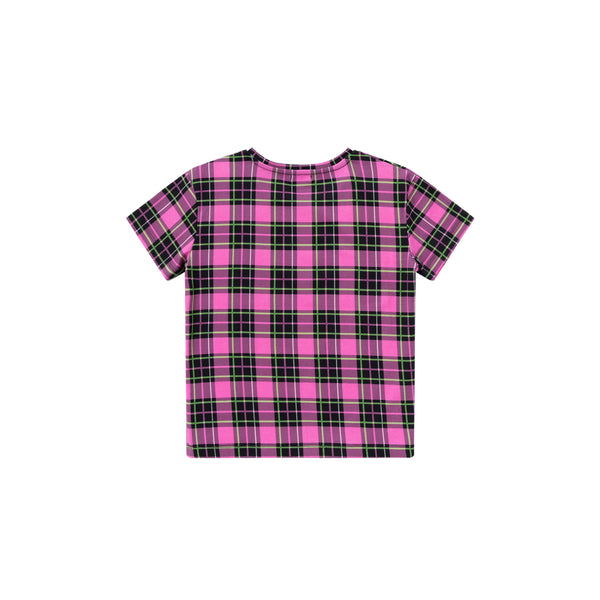 RICH BOYS Checked Tee (Pink)
