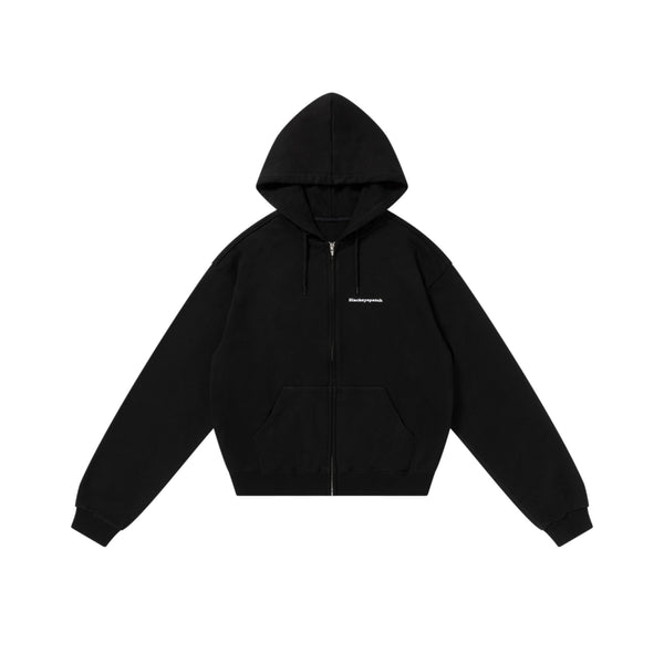 BIG BUSINESS STATEMENT ZIP HOODIE BLACK