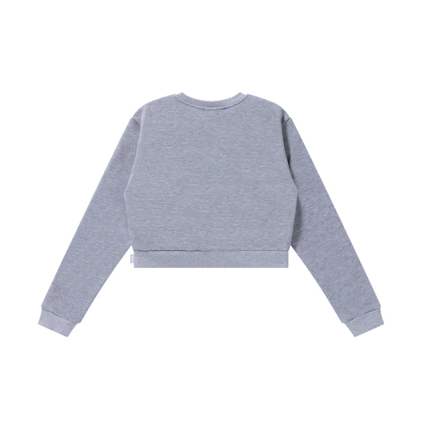 WHAT WE SELL CREW SWEAT HEATHER GRAY