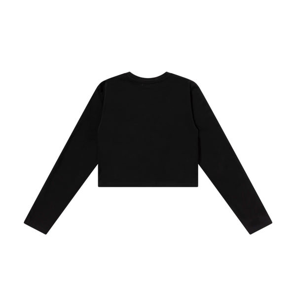 HWC TAPED CROPPED L/S TEE BLACK