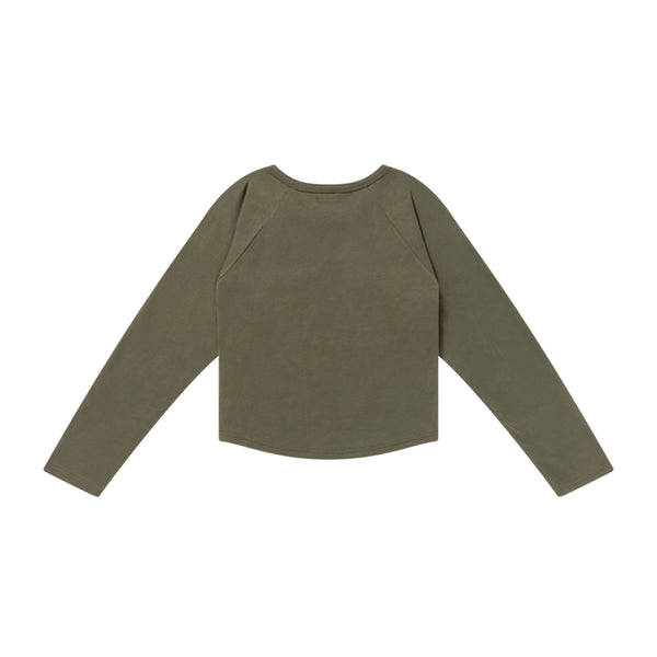 DON’T TOUCH RAGLAN L/S TEE OLIVE