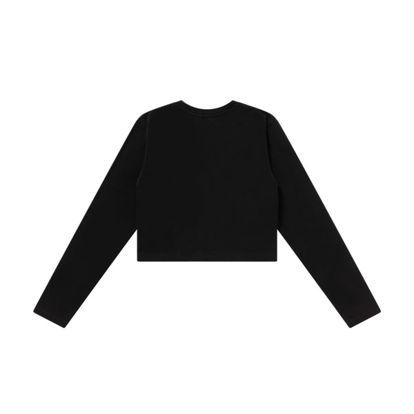 KUROGANTAI CROPPED L/S TEE BLACK