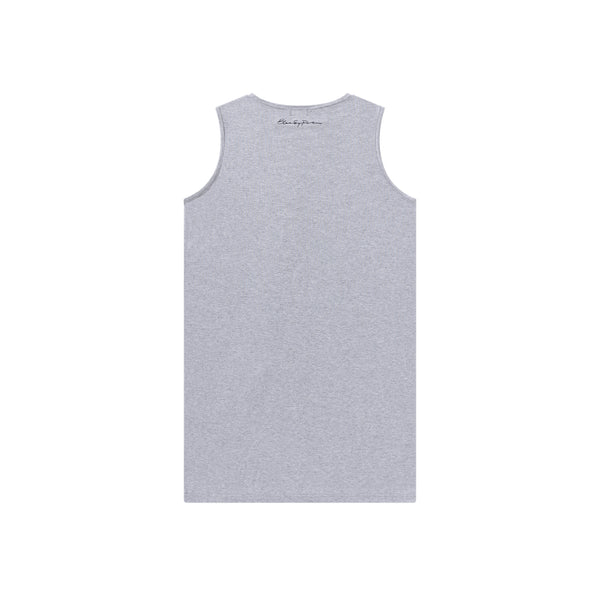 BEPTYO TANKTOP DRESS HEATHER GRAY