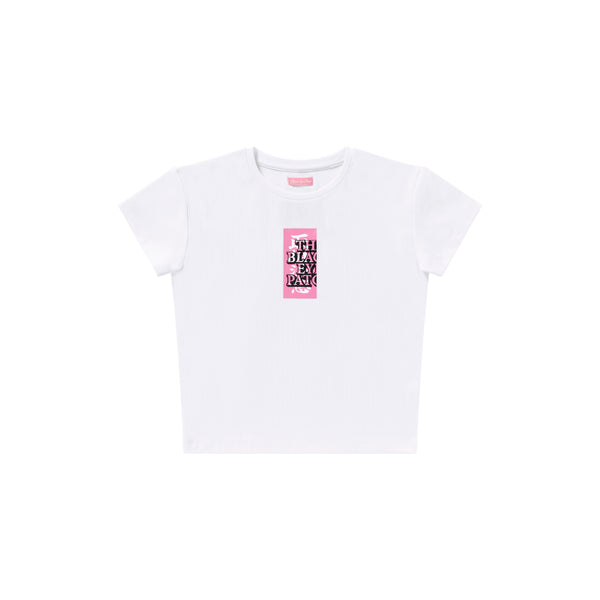 HWC LABEL BABY TEE WHITE