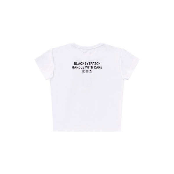 HWC LABEL BABY TEE WHITE