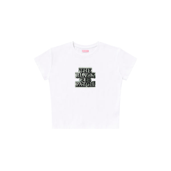 DOLLAR BILL OG LABEL BABY TEE WHITE