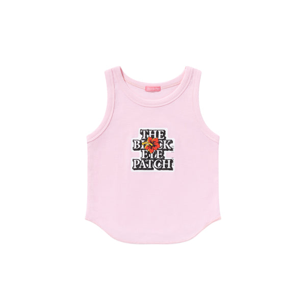 HIBISCUS OG LABEL CROPPED TANK PINK