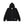 DOLLAR SIGN PATTERNED THERMAL ZIP HOODIE BLACK