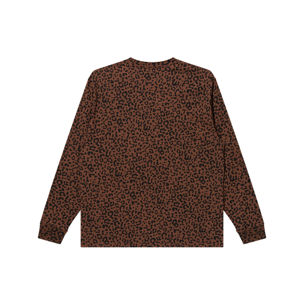 LEOPARD SAME COLORED SMALL OG L/S TEE BROWN