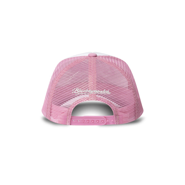 GHETTO ANGEL EMBROIDERED MESH CAP PINK