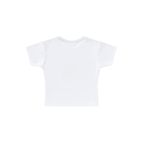 DRAGON SWIRL BABY TEE WHITE