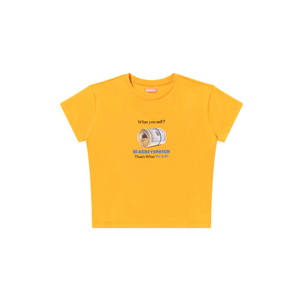 WHAT WE SELL BABY TEE ORANGE