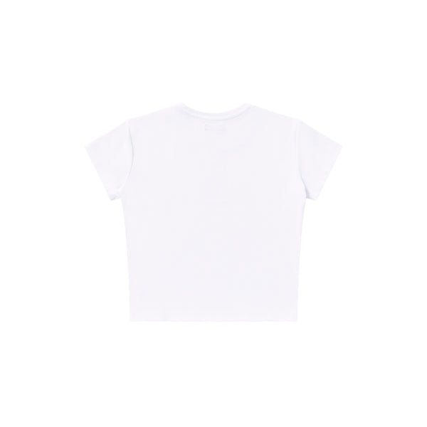 TEDDY BEAR BABY TEE WHITE