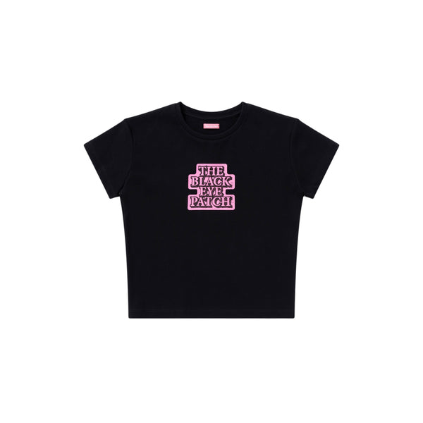 OG LABEL BABY TEE BLACK