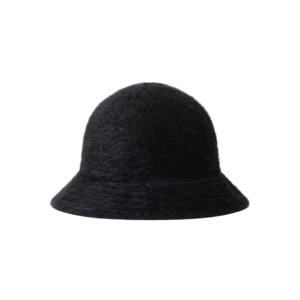 SCRIPT LOGO FAUX FUR KANGOL HAT BLACK