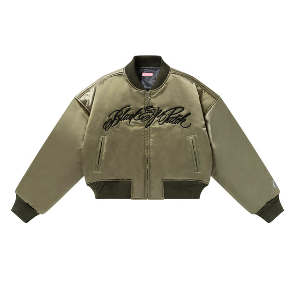 LOW SCRIPT STADIUM JACKET KHAKI