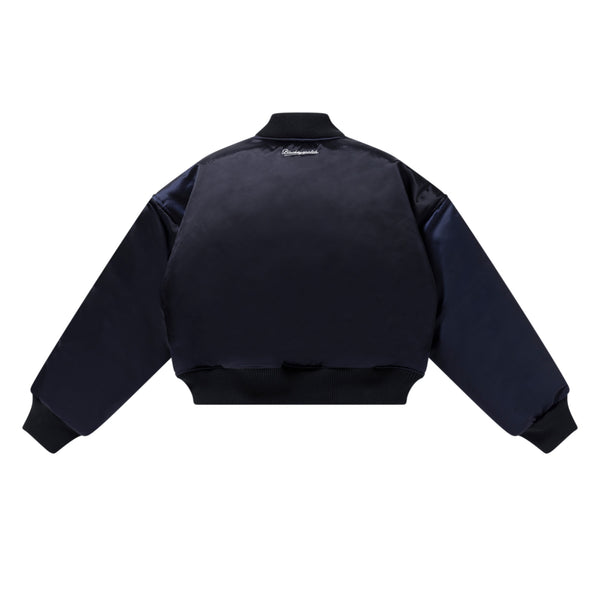 LOW SCRIPT STADIUM JACKET NAVY