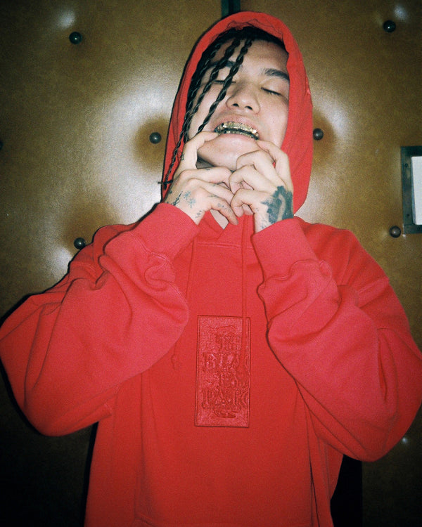 HWC LABEL HOODIE RED