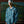 BIG B CHECKED ZIP HOODIE BLUE