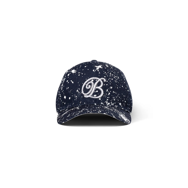 B Emblem Splattered Flexcap Navy