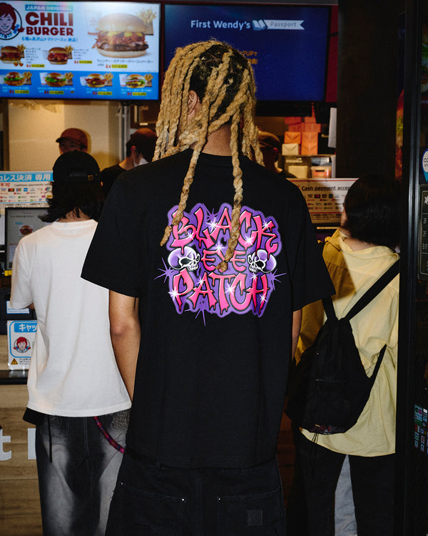 CROSSBONES SMALL OG GRAFFITI TEE BLACK