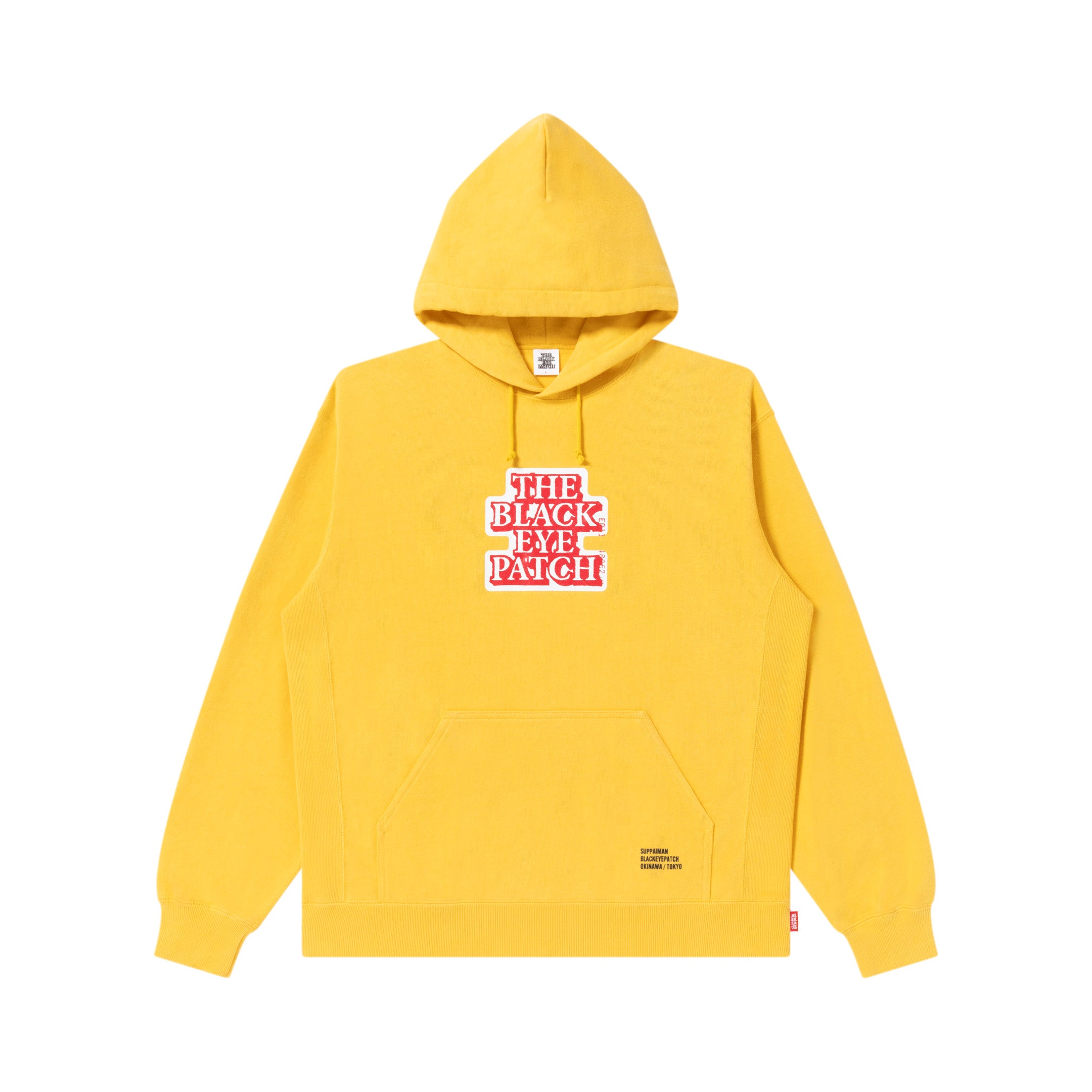 SUPPAIMAN OG LABEL HOODIE YELLOW – BlackEyePatch