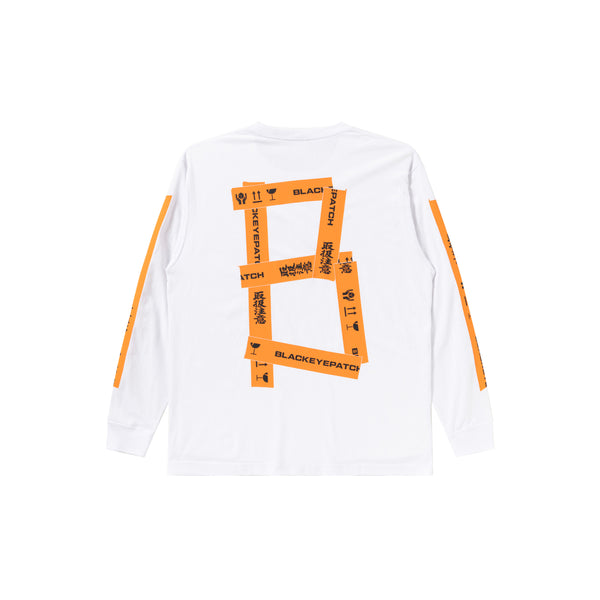 HWC TAPED L/S TEE WHITE