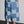 DENIM PATCHWORK BAGGY SHORTS INDIGO