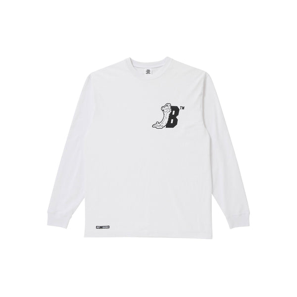 GASIUS LAYBACK L/S TEE WHITE