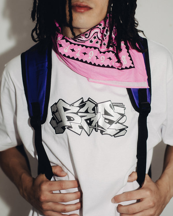 GLITTERED LETTERS TEE WHITE