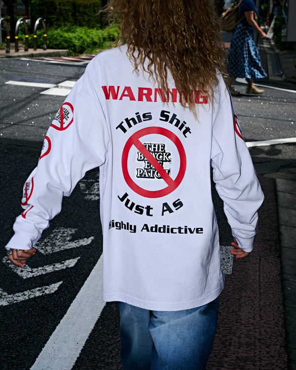 HIGHLY ADDICTIVE OG HEAVYWEIGHT L/S TEE WHITE