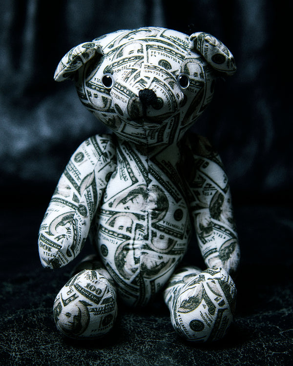 HUNDREDS PATTERNED TEDDY BEAR