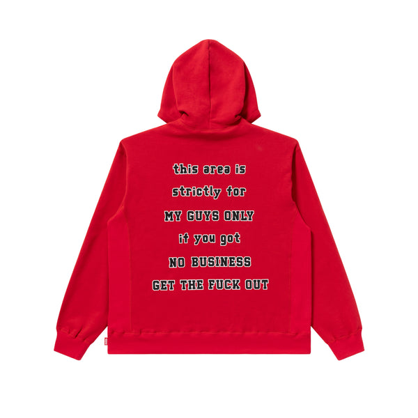 BEWARE OF THE DOGG HOODIE RED