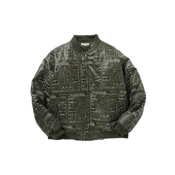 LABEL FAKE LEATHER JACKET OLIVE