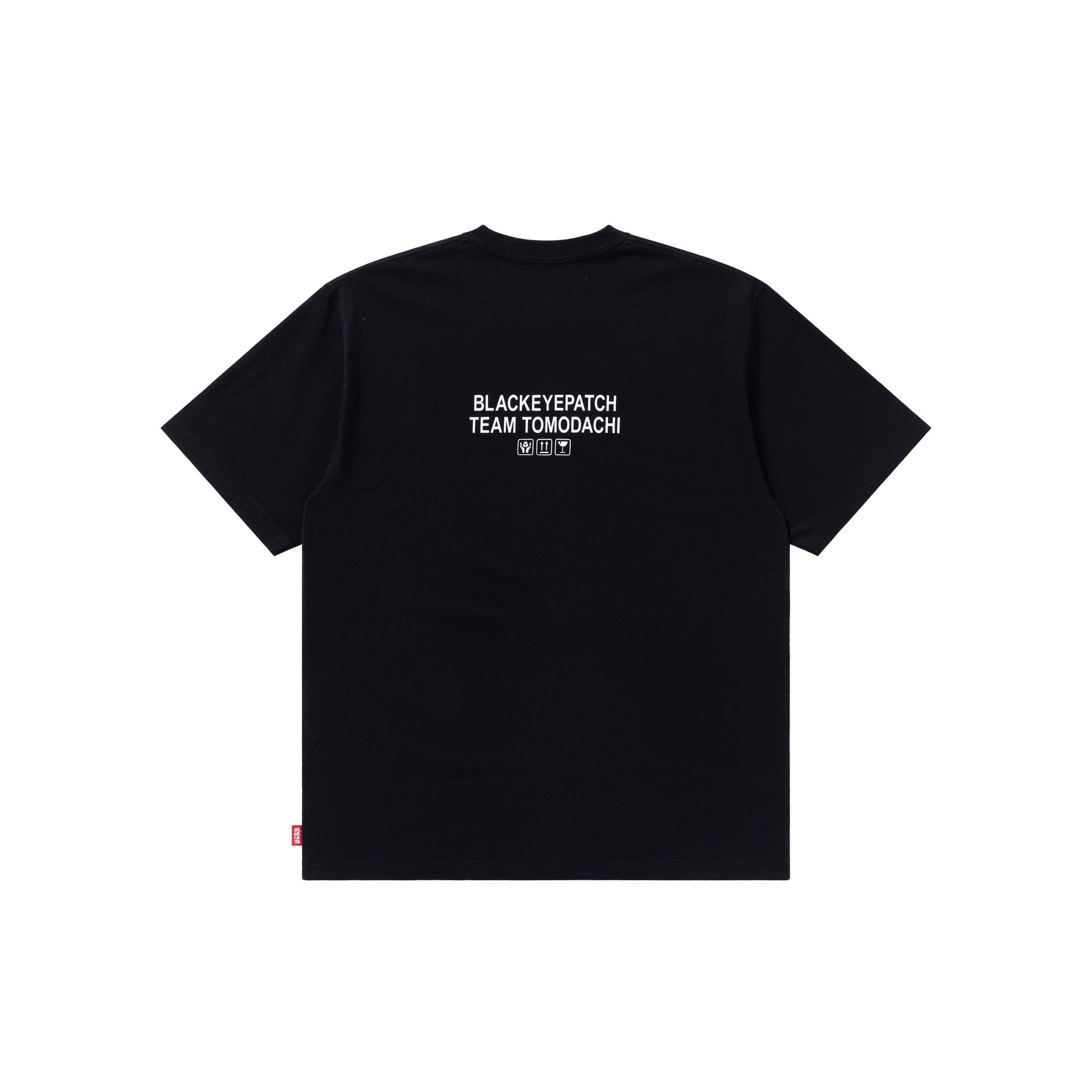 TEAM TOMODACHI LABEL TEE BLACK