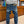 LEOPARD FLAP SLIM FIT JEANS INDIGO