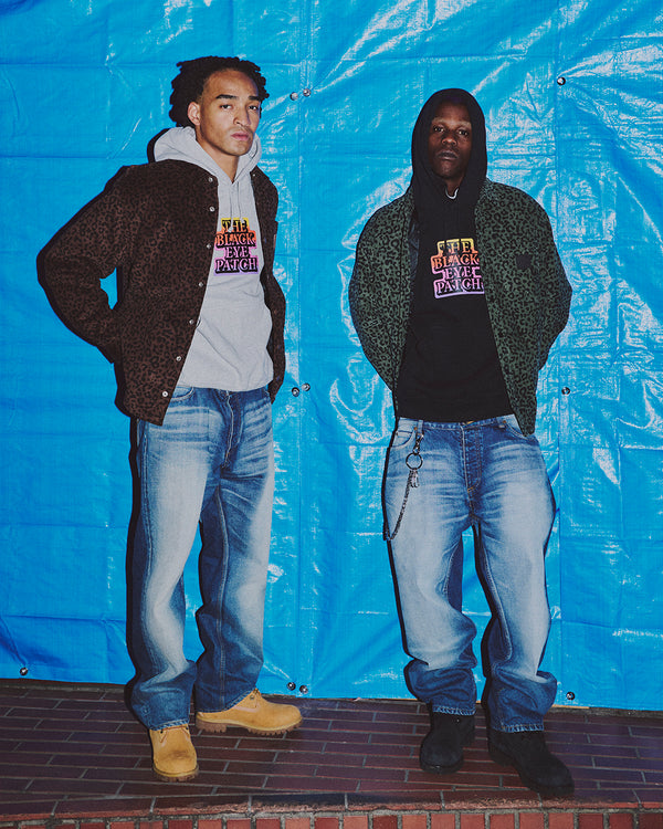 GRADIENT OG LABEL HOODIE BLACK