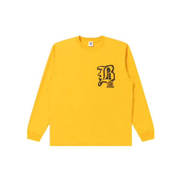 BLACKLETTER Long Sleeve T-Shirt Yellow
