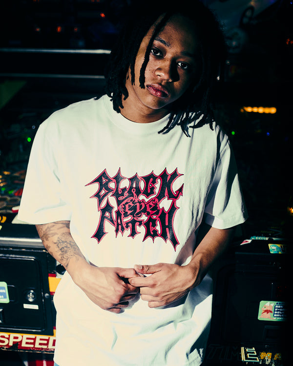 MORBID METAL LOGO TEE WHITE