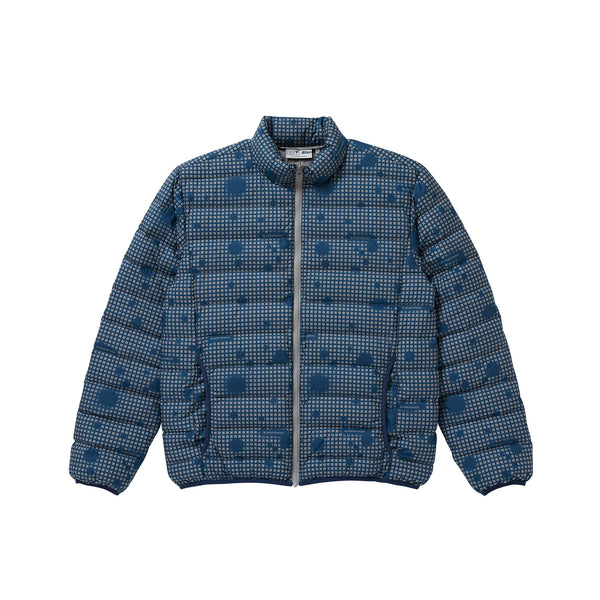 Night Spray Camo Light Down Jacket, Navy