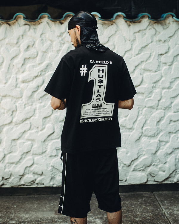 NUMBER ONE HUSTLAS TEE WHITE