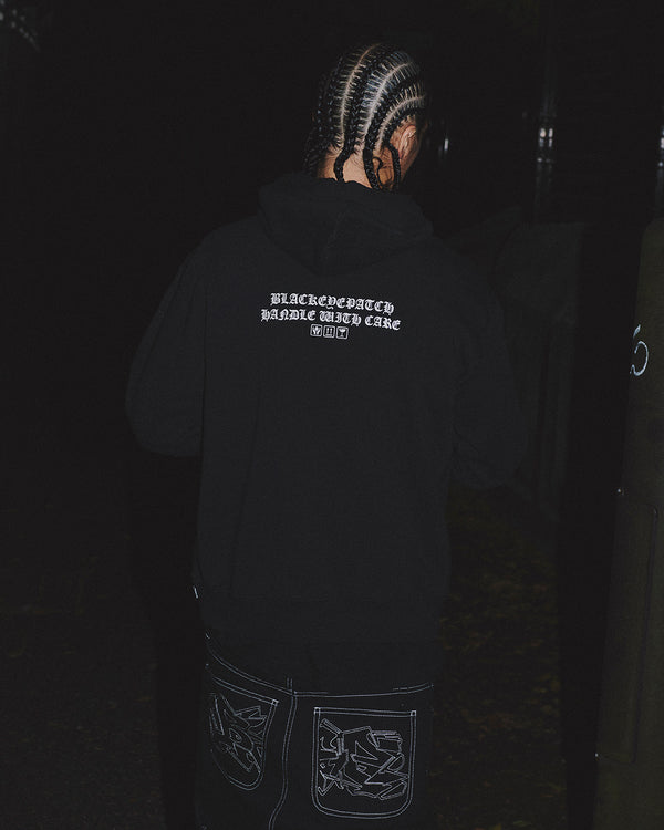 OE OG LABEL HOODIE BLACK CAMO
