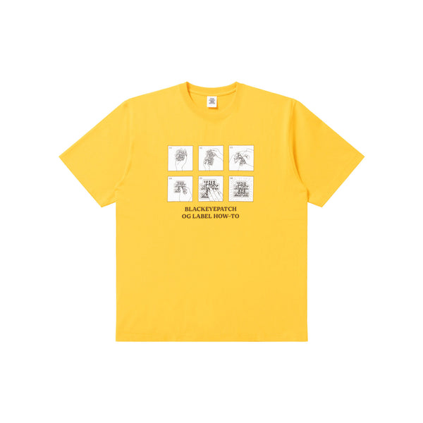 OG LABEL HOW-TO TEE YELLOW