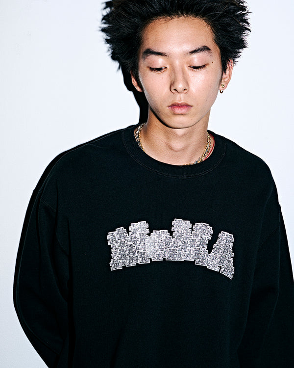 OG LABEL MUSEUM LOGO CREW SWEAT BLACK