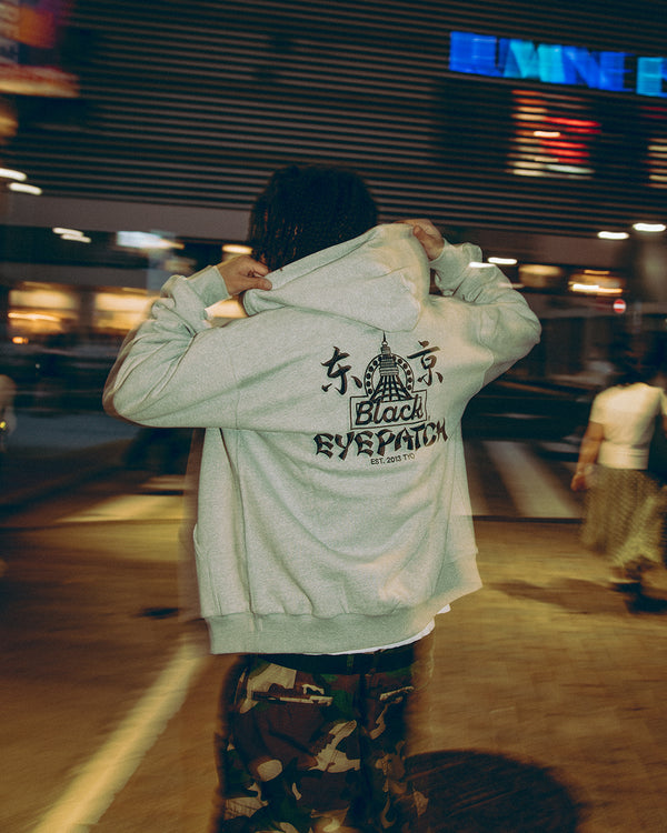 OLDTOWN TOKYO ZIP HOODIE HEATHER GRAY