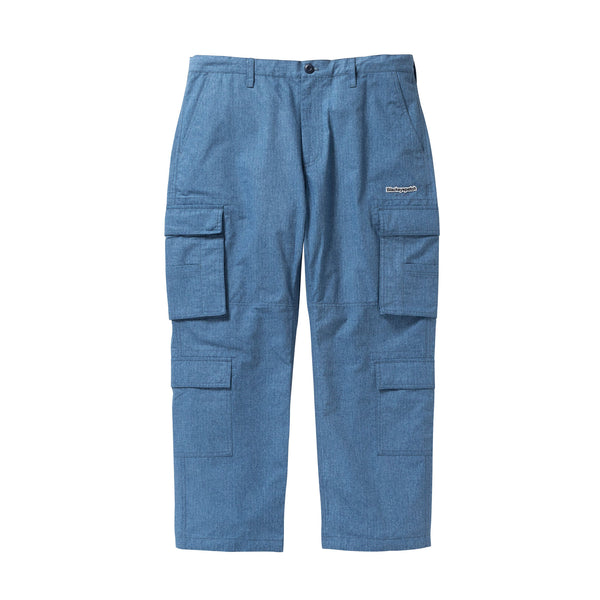 Ripstop Denim Cargo Pants, Blue