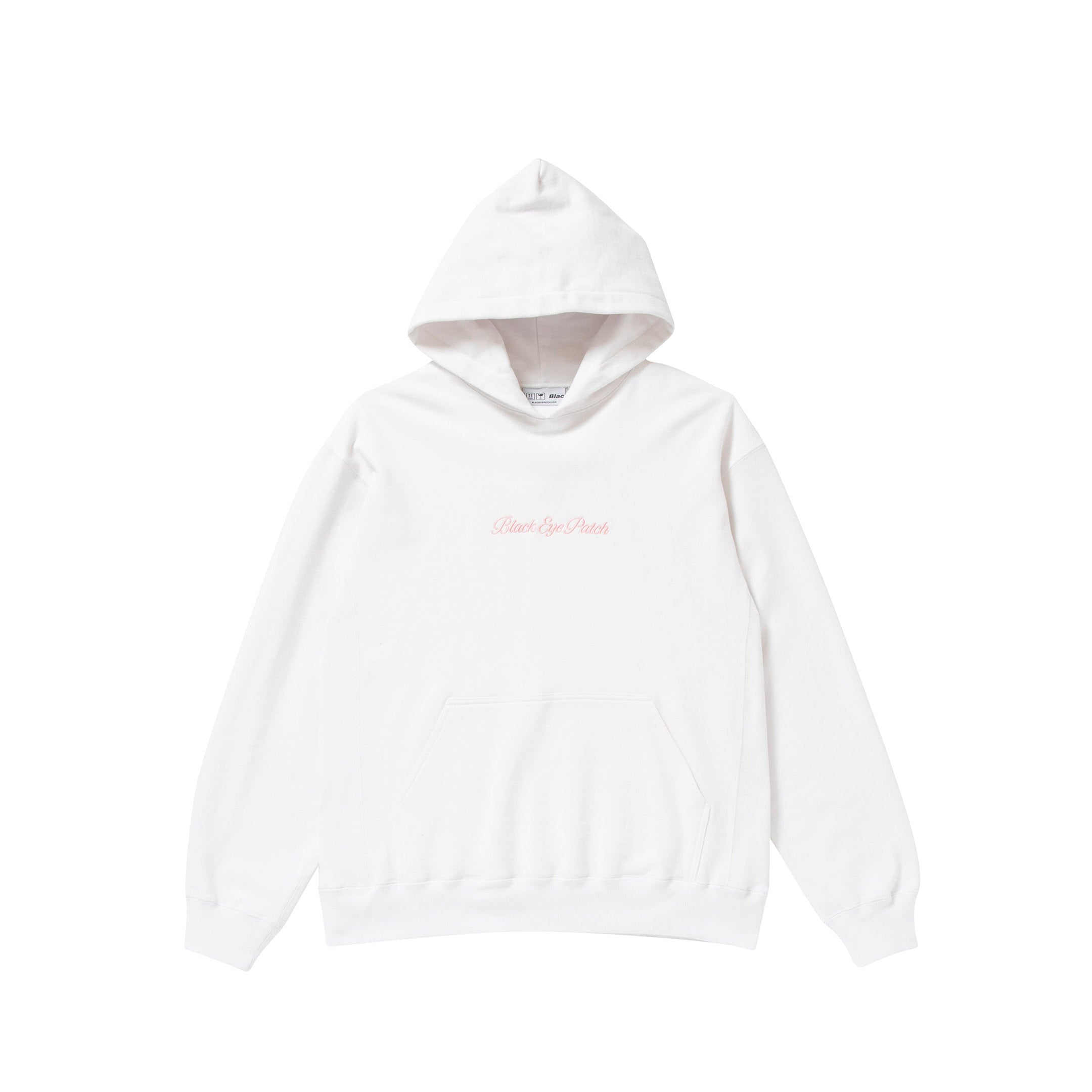 ROYAL SCRIPT HOODIE WHITE – BlackEyePatch