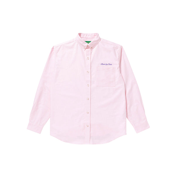 Royal Script Oxford Shirt, Light Pink