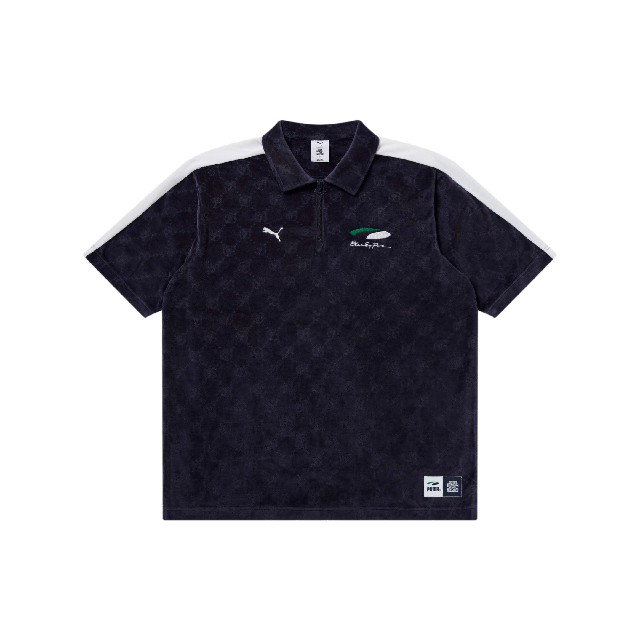 PUMA OVAL LOGO BEP MONOGRAM VELOUR TOP