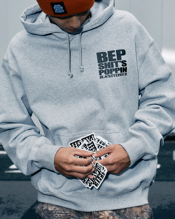 SHIT’S POPPIN HOODIE HEATHER GRAY